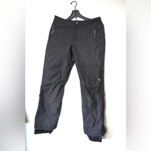 Mountain Hard Wear Pants Womens’s Size M Gray Nylon Lined Snowboard Ski